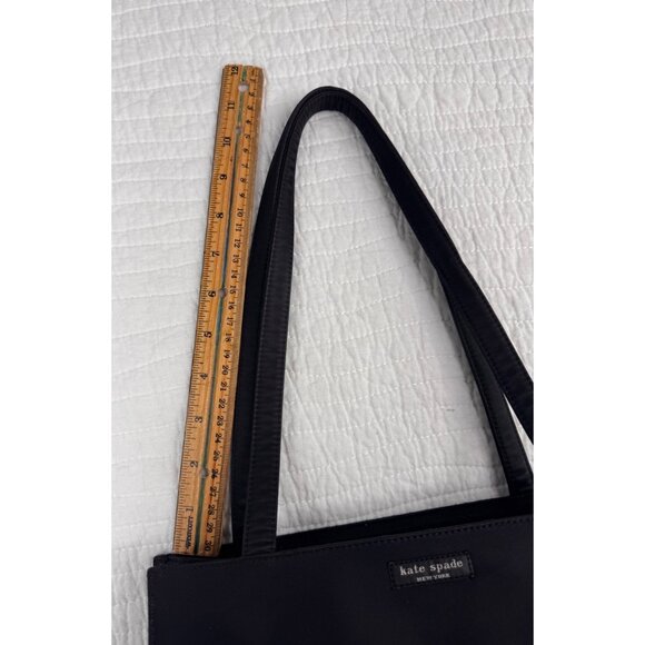 Kate Spade Y2K Black Nylon Double Strap Shoulder Tote Bag - Picture 11 of 12